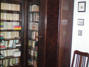 Biblioteka styl lata 40-te XXw narożna na wymiar