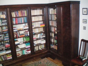 Biblioteka styl lata 40-te XXw narożna na wymiar